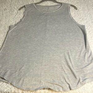 Women's Gray Sleeveless Top.